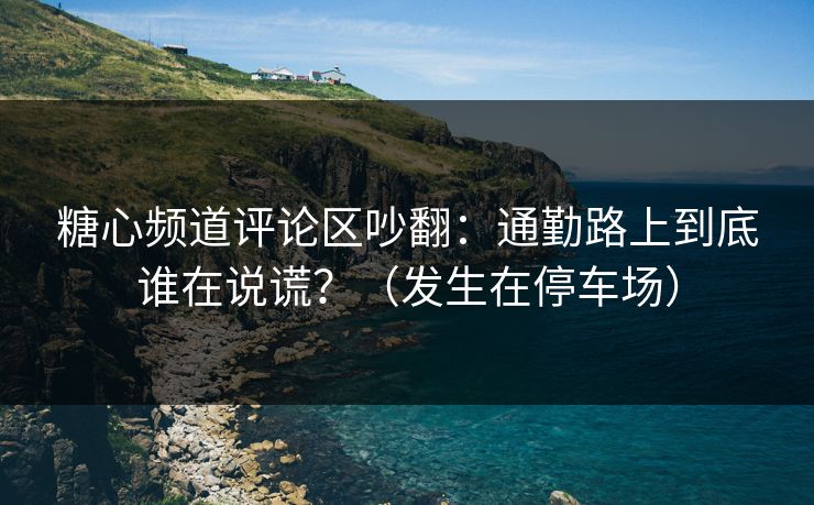 糖心频道评论区吵翻：通勤路上到底谁在说谎？（发生在停车场）